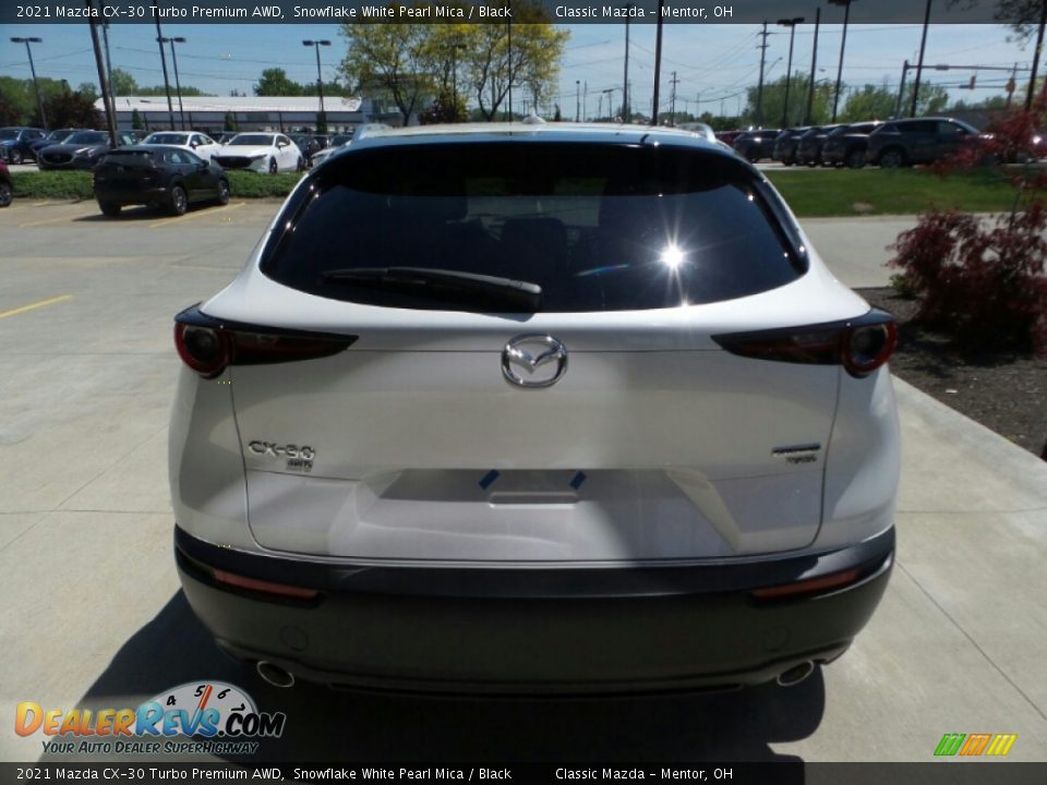 2021 Mazda CX-30 Turbo Premium AWD Snowflake White Pearl Mica / Black Photo #5