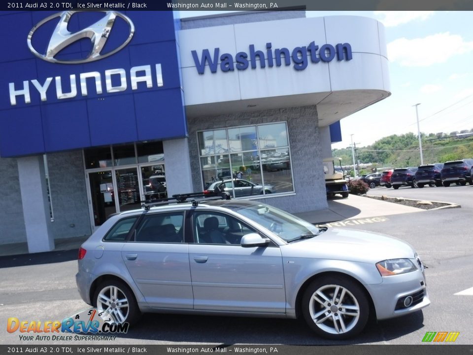 2011 Audi A3 2.0 TDI Ice Silver Metallic / Black Photo #2