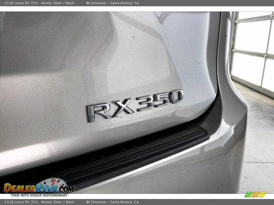 2018 Lexus RX 350 Atomic Silver / Black Photo #7