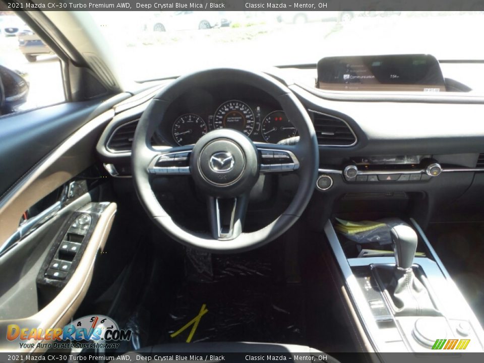 2021 Mazda CX-30 Turbo Premium AWD Deep Crystal Blue Mica / Black Photo #4