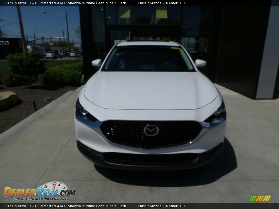 2021 Mazda CX-30 Preferred AWD Snowflake White Pearl Mica / Black Photo #2