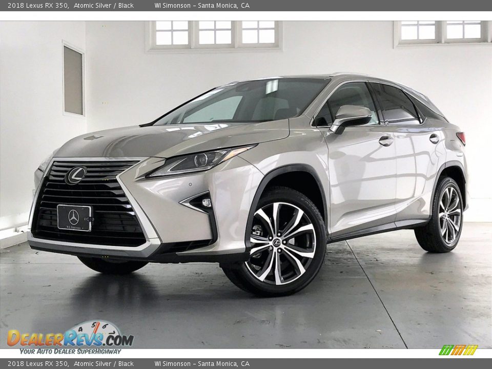 2018 Lexus RX 350 Atomic Silver / Black Photo #12