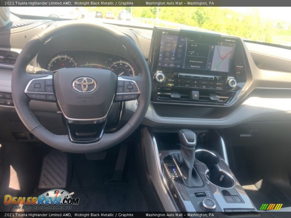 2021 Toyota Highlander Limited AWD Midnight Black Metallic / Graphite Photo #4