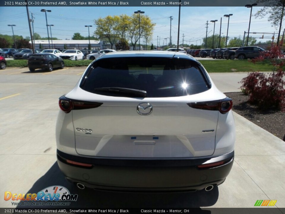 2021 Mazda CX-30 Preferred AWD Snowflake White Pearl Mica / Black Photo #5