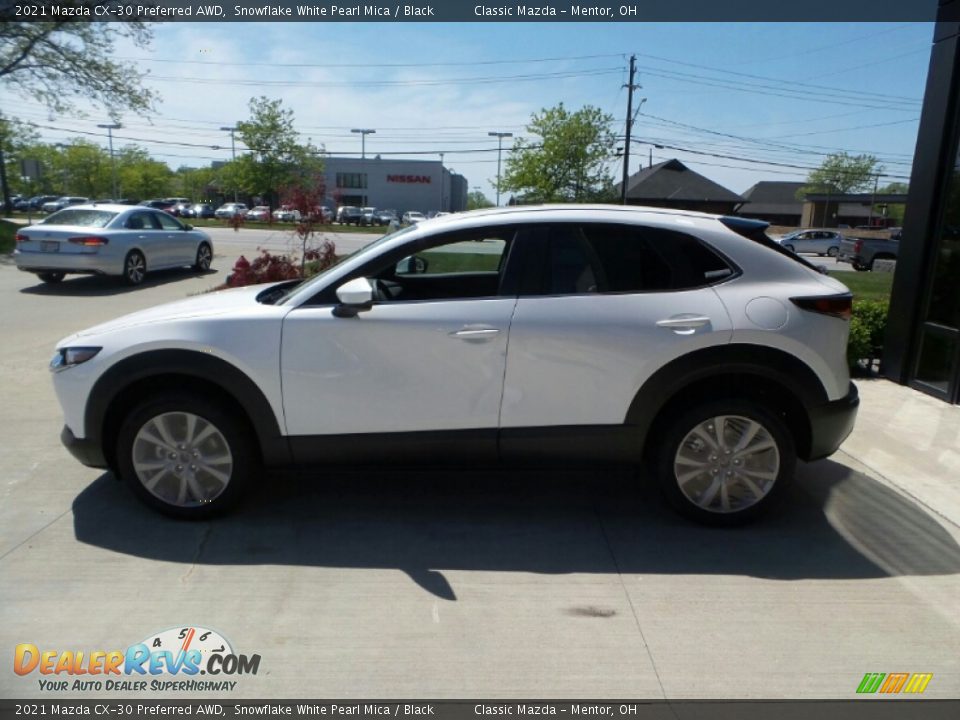 2021 Mazda CX-30 Preferred AWD Snowflake White Pearl Mica / Black Photo #6