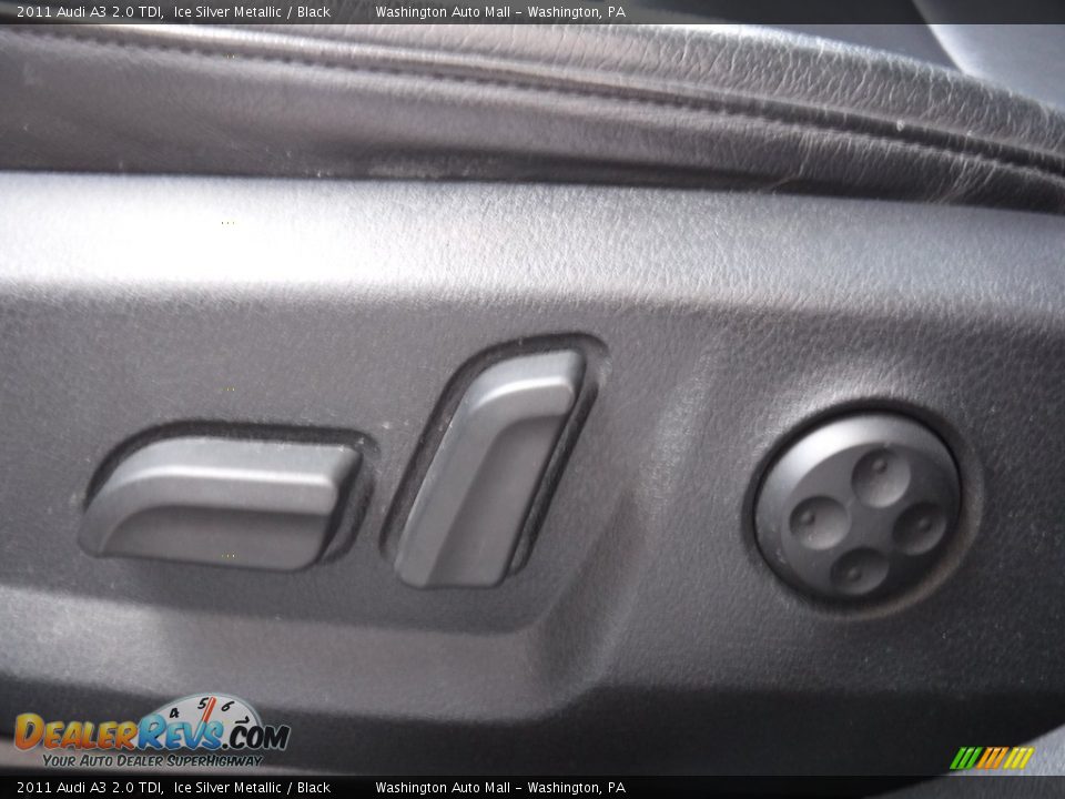 2011 Audi A3 2.0 TDI Ice Silver Metallic / Black Photo #16