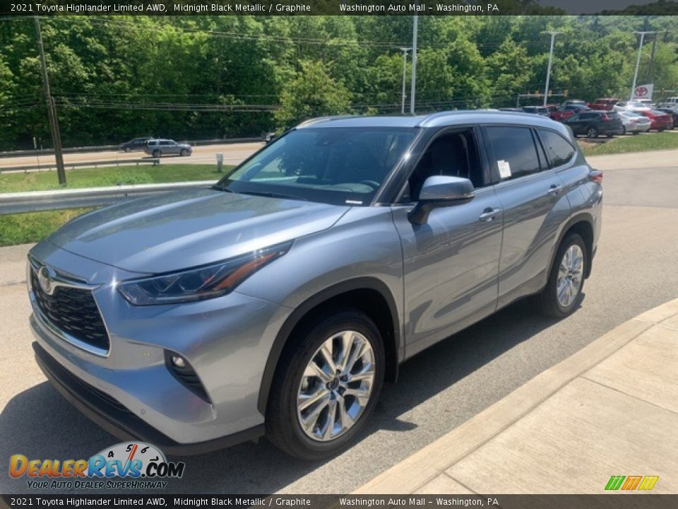 2021 Toyota Highlander Limited AWD Midnight Black Metallic / Graphite Photo #11