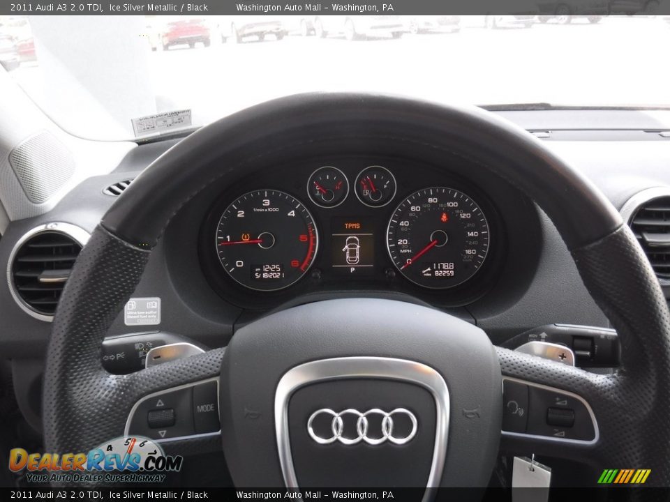 2011 Audi A3 2.0 TDI Ice Silver Metallic / Black Photo #20