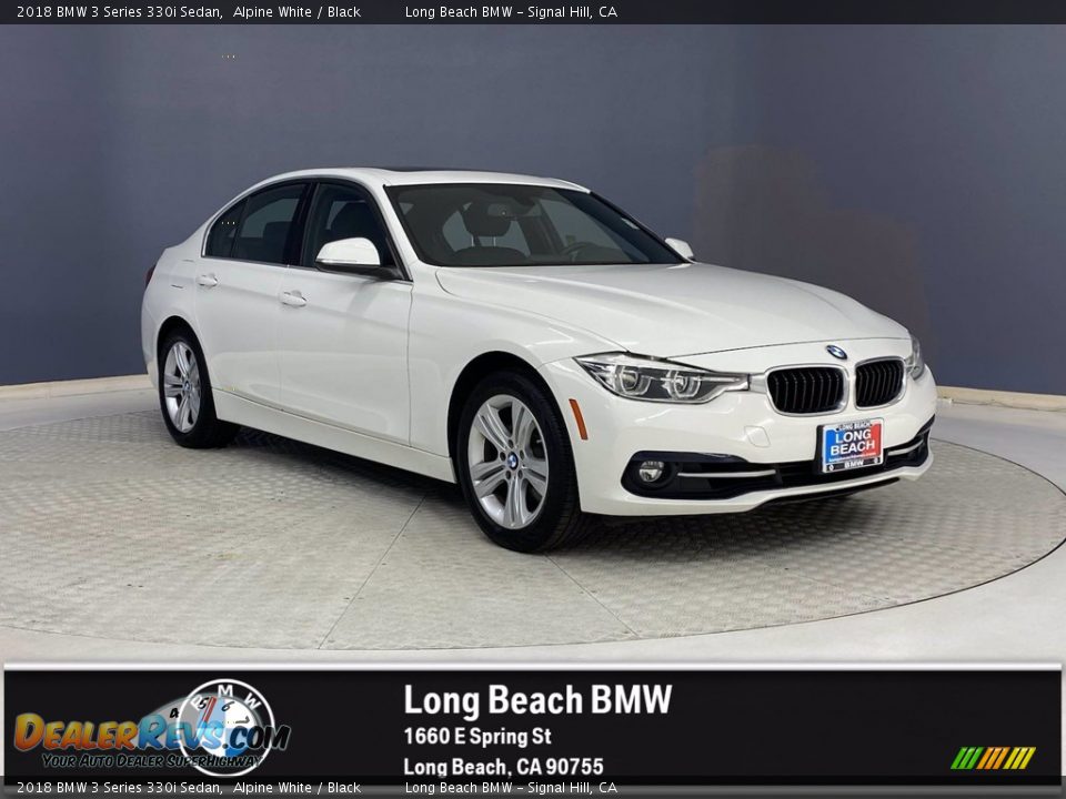 2018 BMW 3 Series 330i Sedan Alpine White / Black Photo #1