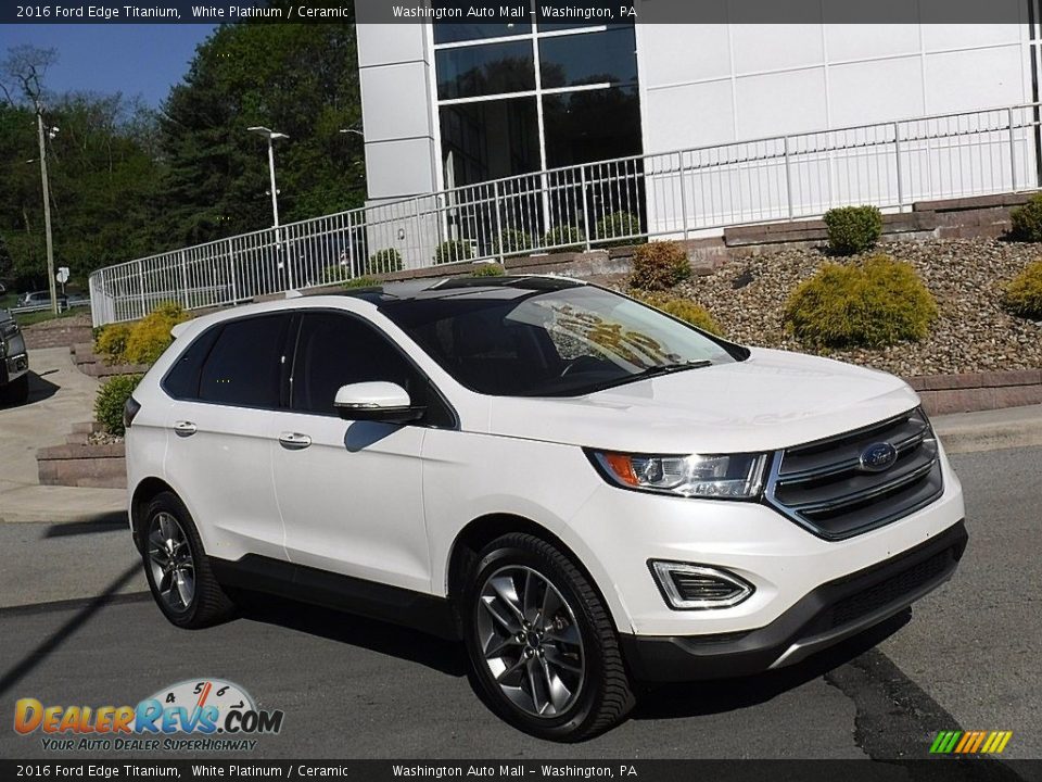 2016 Ford Edge Titanium White Platinum / Ceramic Photo #1