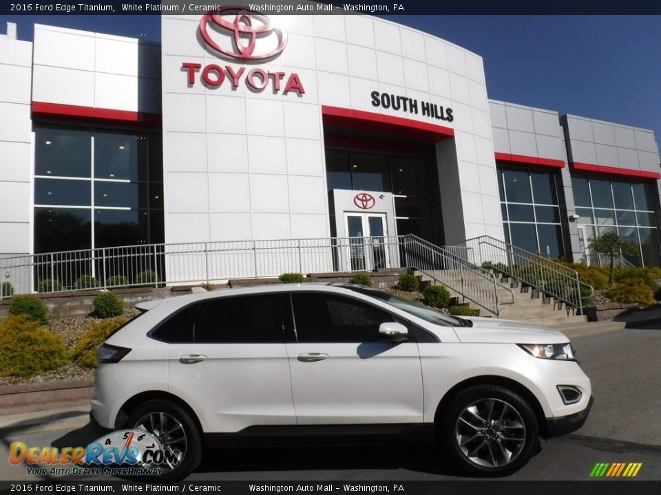 2016 Ford Edge Titanium White Platinum / Ceramic Photo #2