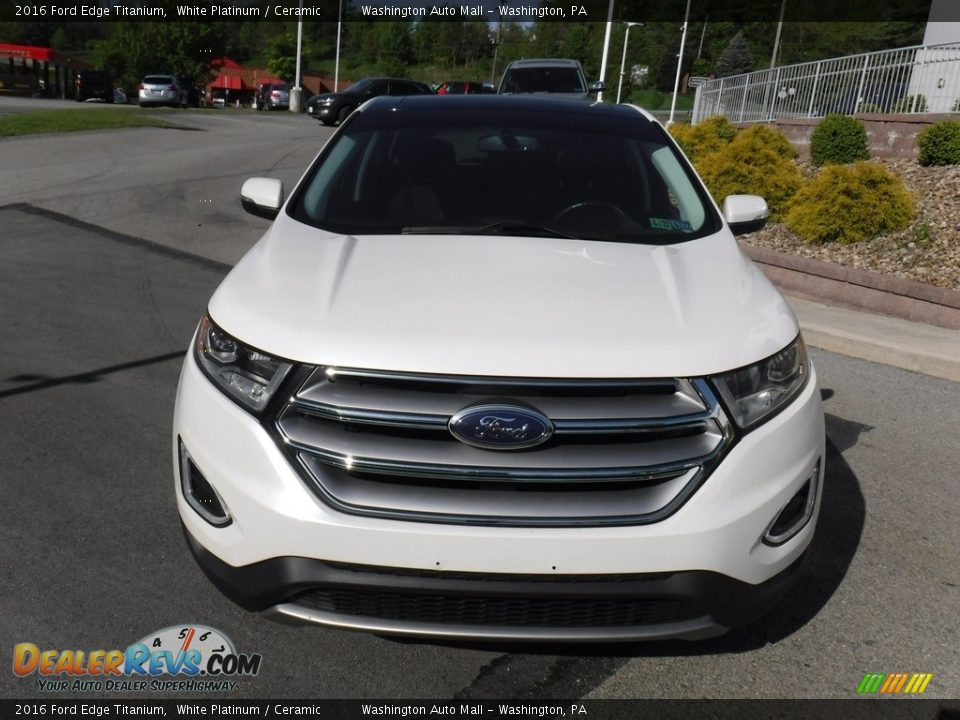 2016 Ford Edge Titanium White Platinum / Ceramic Photo #10