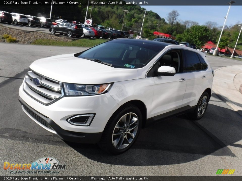 2016 Ford Edge Titanium White Platinum / Ceramic Photo #11