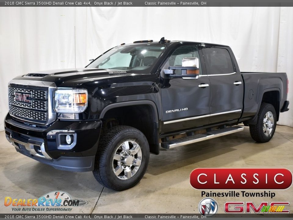 2018 GMC Sierra 3500HD Denali Crew Cab 4x4 Onyx Black / Jet Black Photo #1