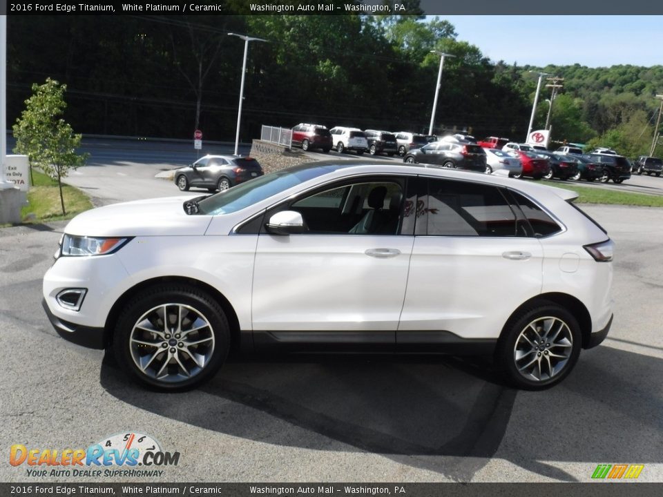 2016 Ford Edge Titanium White Platinum / Ceramic Photo #12