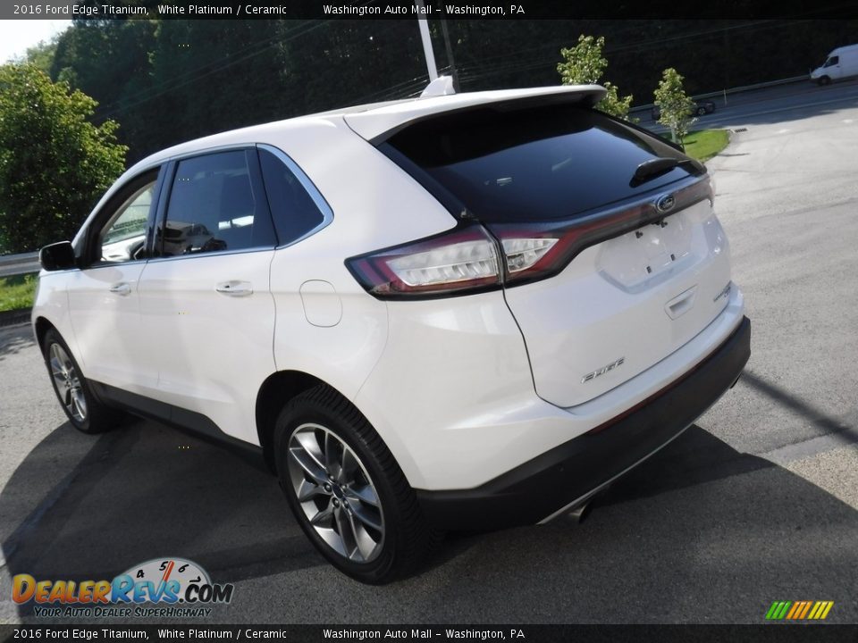 2016 Ford Edge Titanium White Platinum / Ceramic Photo #14