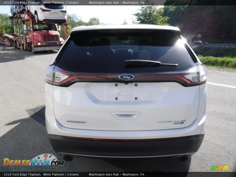 2016 Ford Edge Titanium White Platinum / Ceramic Photo #15