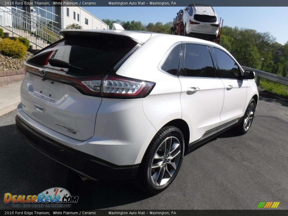 2016 Ford Edge Titanium White Platinum / Ceramic Photo #16