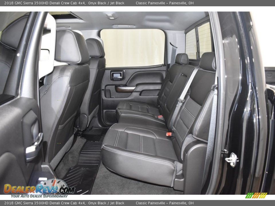 Rear Seat of 2018 GMC Sierra 3500HD Denali Crew Cab 4x4 Photo #9
