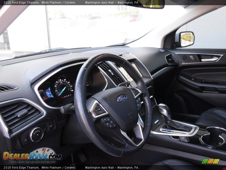 2016 Ford Edge Titanium White Platinum / Ceramic Photo #20