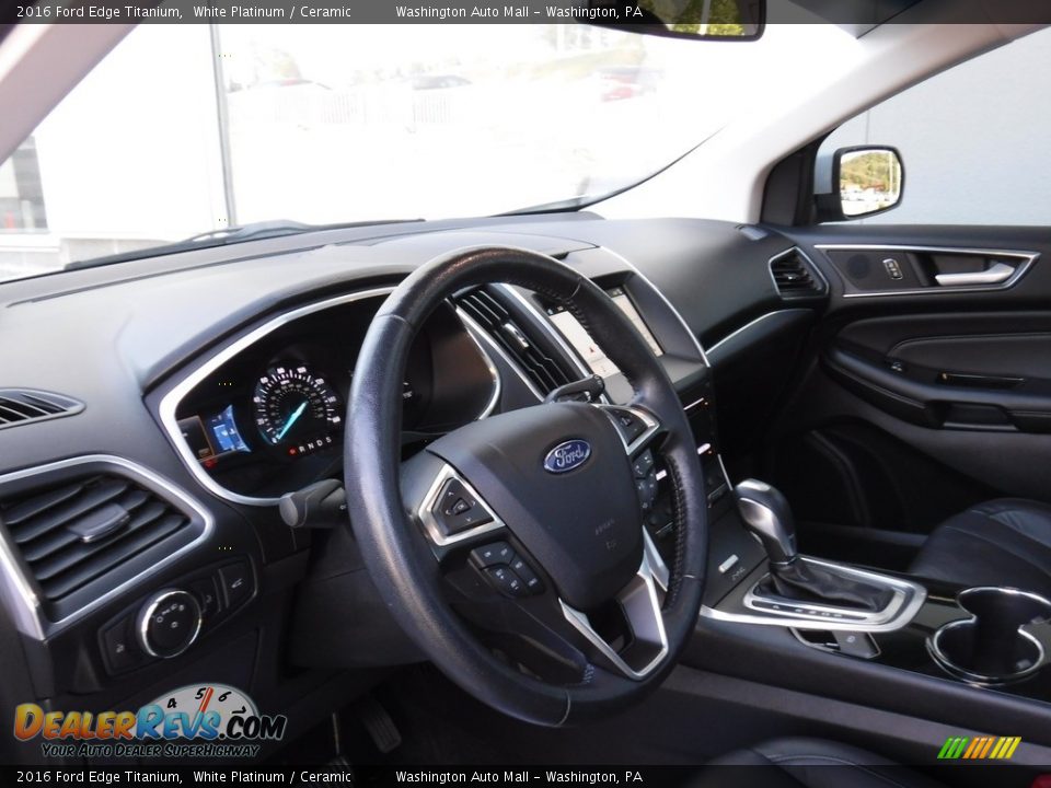 2016 Ford Edge Titanium White Platinum / Ceramic Photo #20