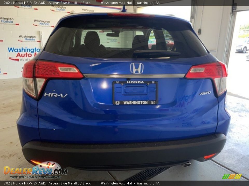 2021 Honda HR-V EX AWD Aegean Blue Metallic / Black Photo #3