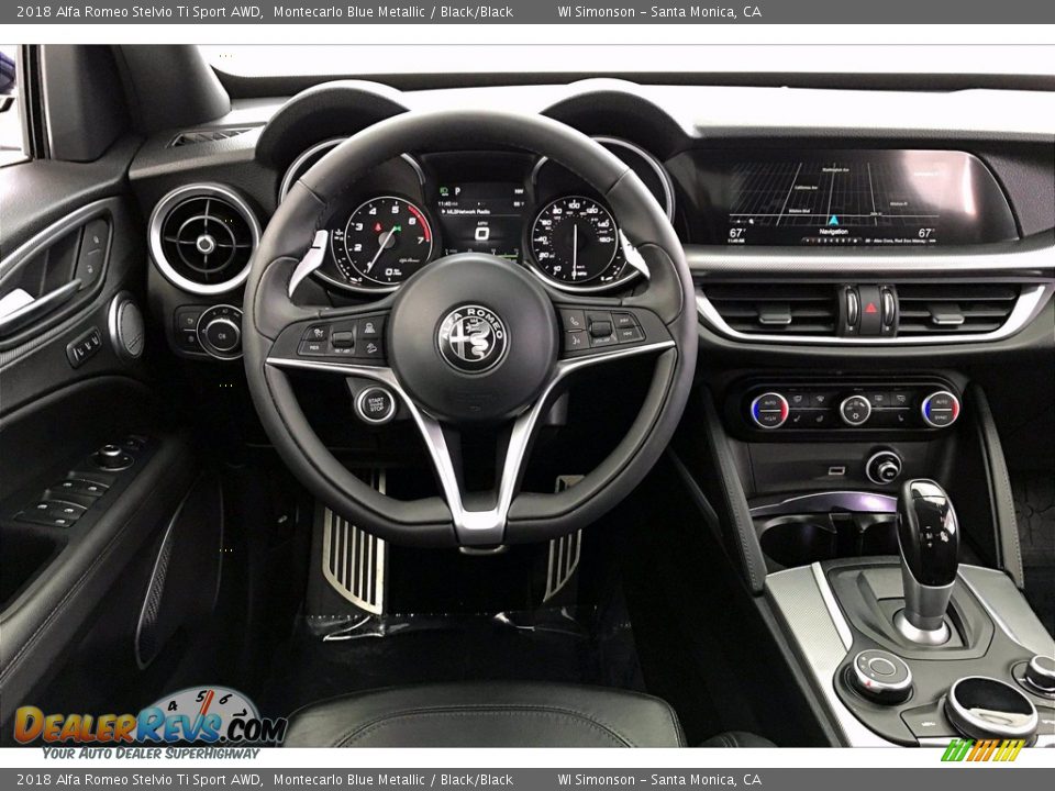 Dashboard of 2018 Alfa Romeo Stelvio Ti Sport AWD Photo #4