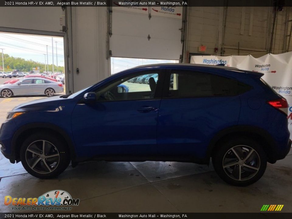 2021 Honda HR-V EX AWD Aegean Blue Metallic / Black Photo #4