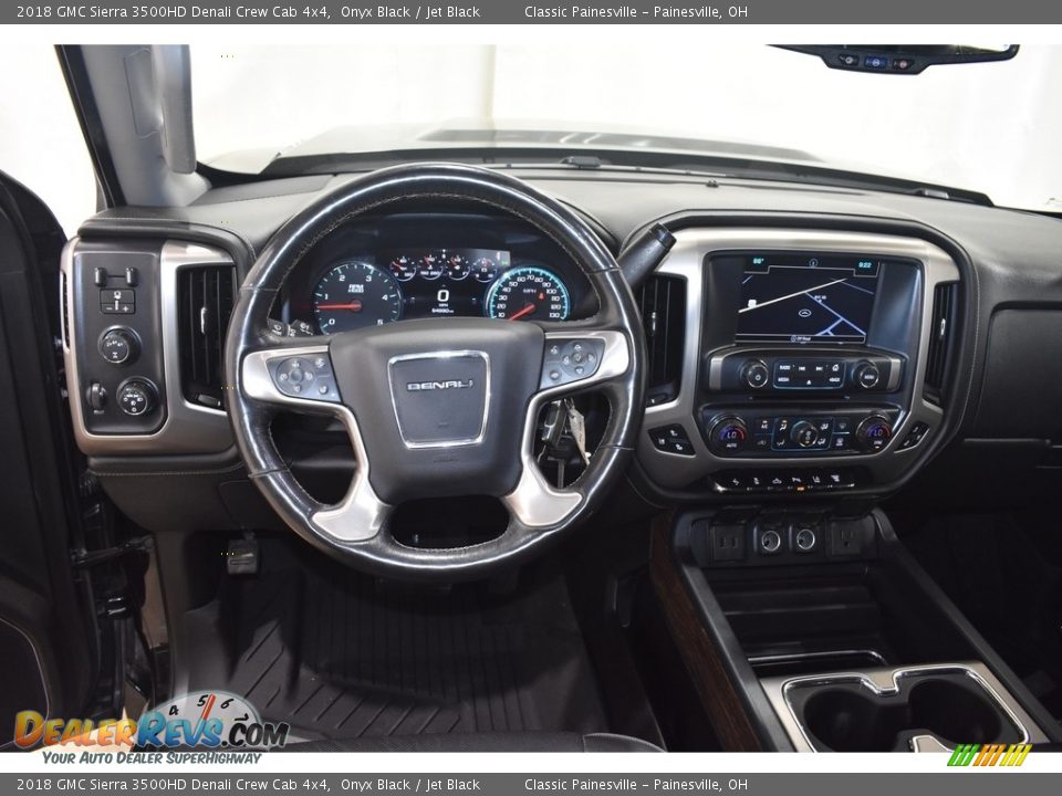 Dashboard of 2018 GMC Sierra 3500HD Denali Crew Cab 4x4 Photo #14