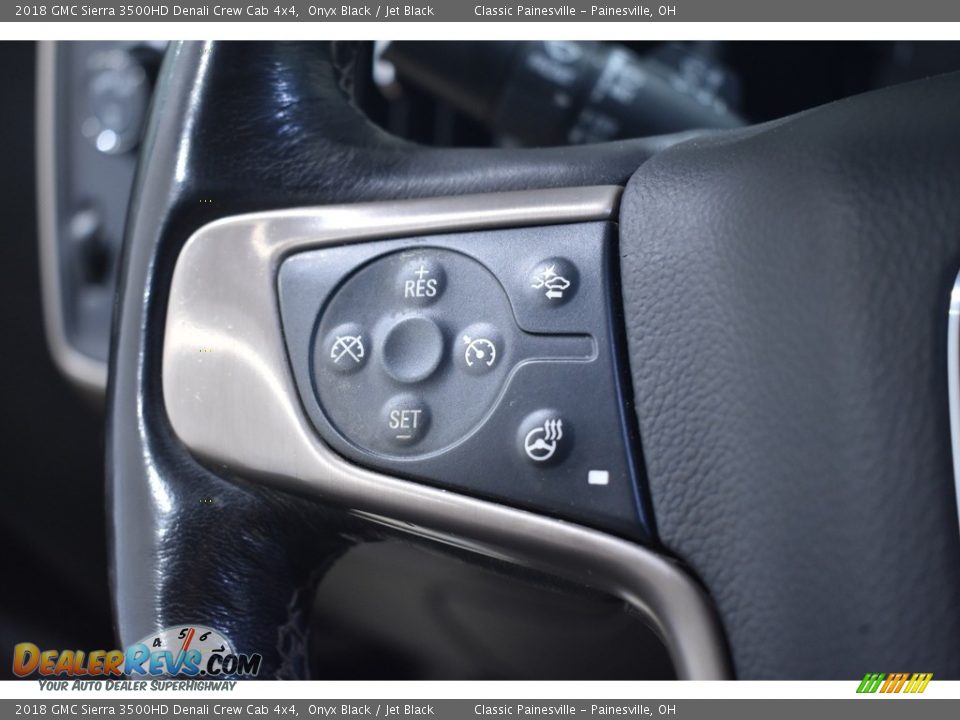 2018 GMC Sierra 3500HD Denali Crew Cab 4x4 Steering Wheel Photo #16