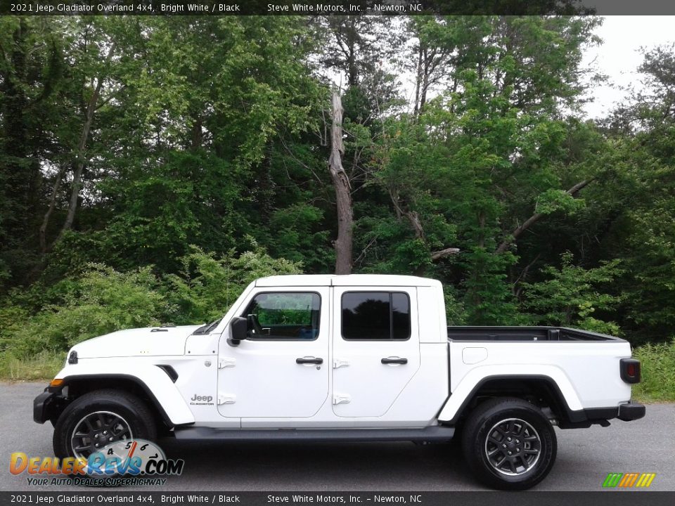 2021 Jeep Gladiator Overland 4x4 Bright White / Black Photo #1