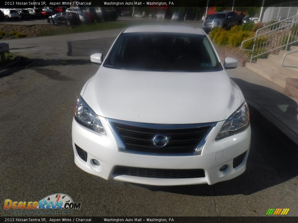 2013 Nissan Sentra SR Aspen White / Charcoal Photo #8