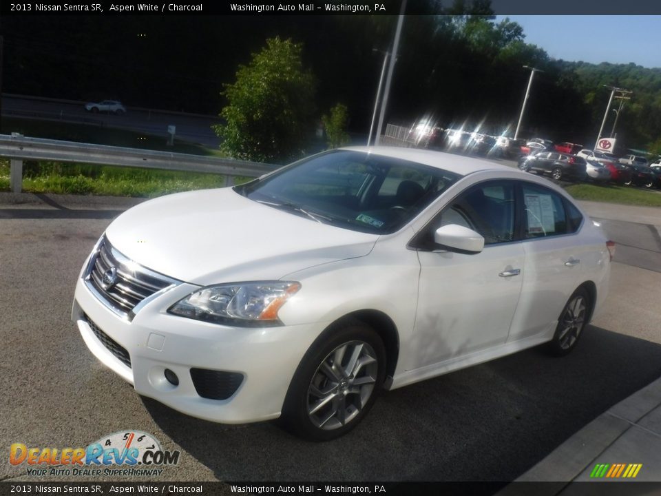 2013 Nissan Sentra SR Aspen White / Charcoal Photo #9