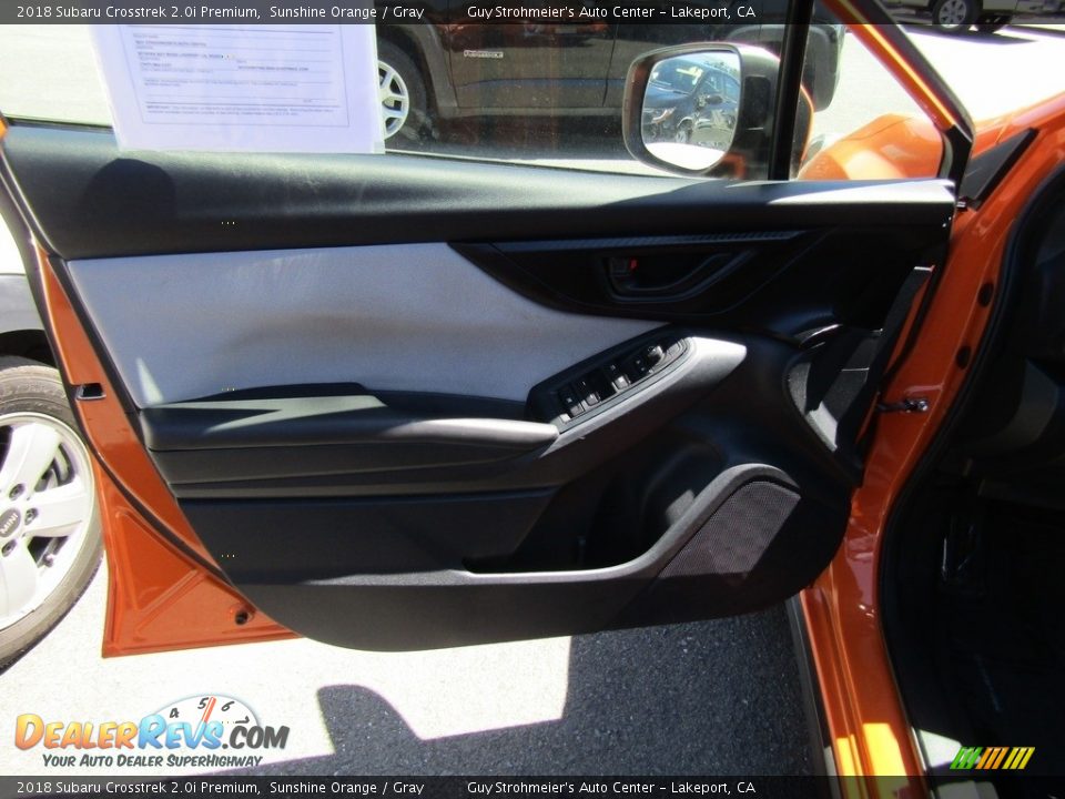 2018 Subaru Crosstrek 2.0i Premium Sunshine Orange / Gray Photo #10