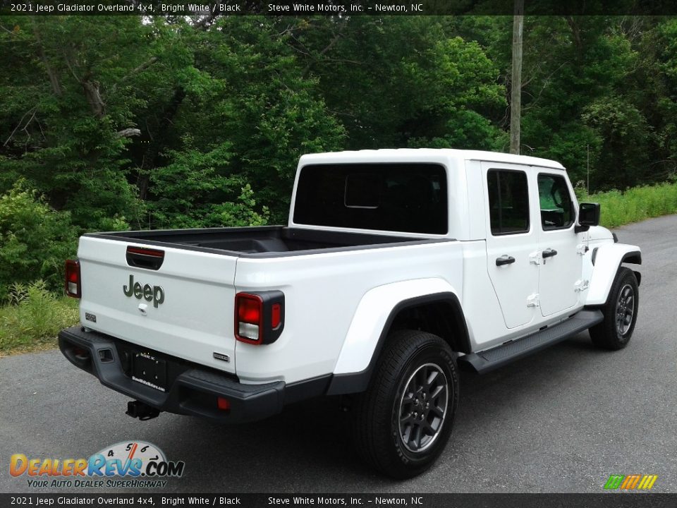 2021 Jeep Gladiator Overland 4x4 Bright White / Black Photo #6