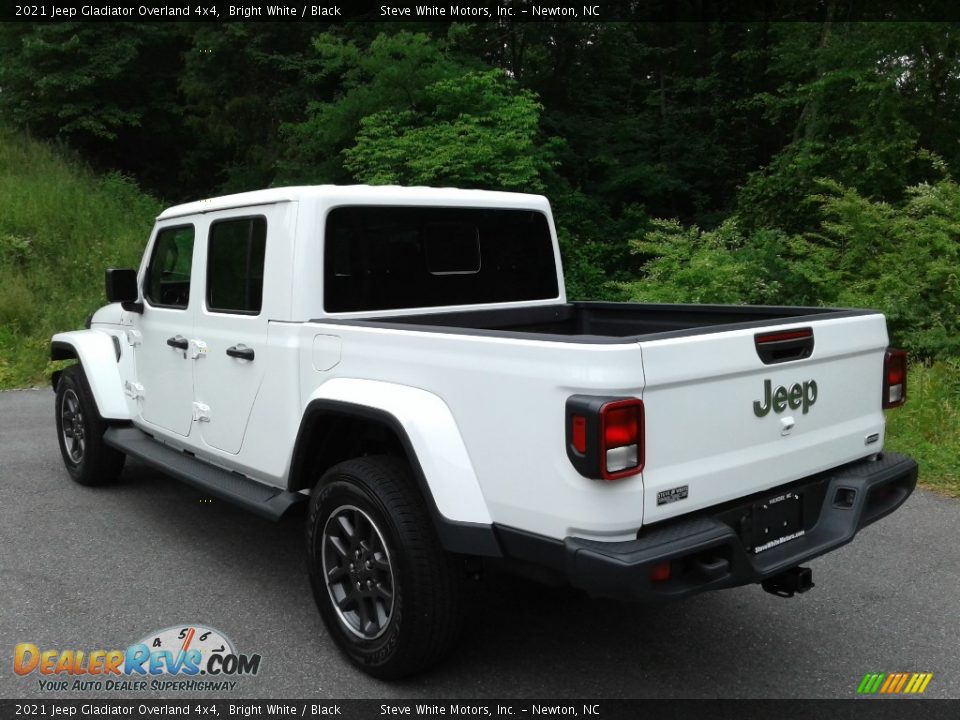 2021 Jeep Gladiator Overland 4x4 Bright White / Black Photo #9