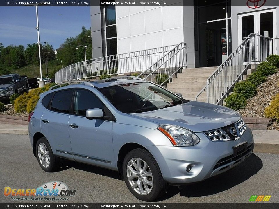 2013 Nissan Rogue SV AWD Frosted Steel / Gray Photo #1