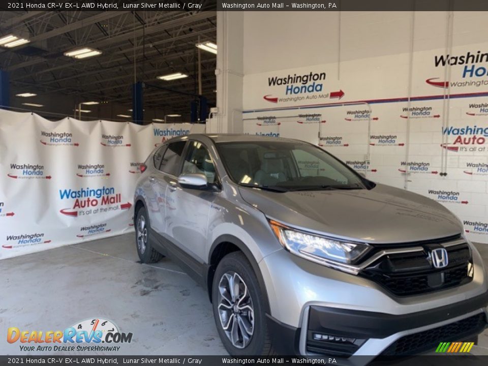 2021 Honda CR-V EX-L AWD Hybrid Lunar Silver Metallic / Gray Photo #1