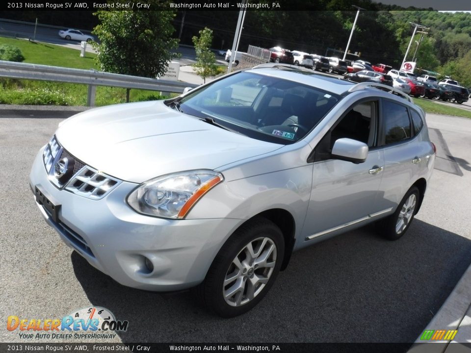 2013 Nissan Rogue SV AWD Frosted Steel / Gray Photo #11