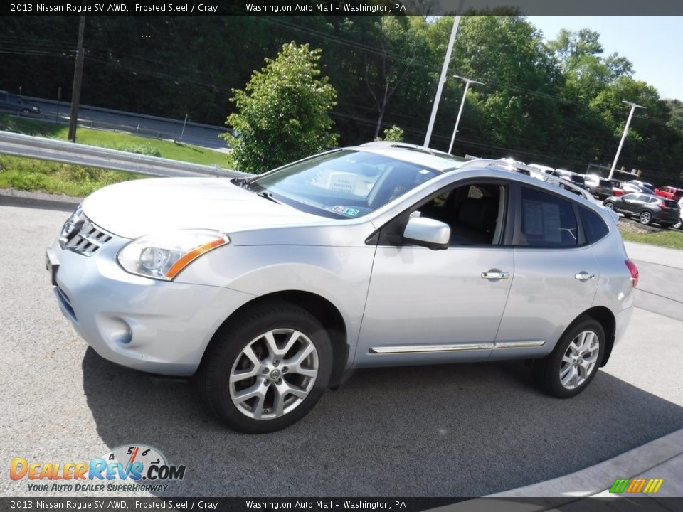 2013 Nissan Rogue SV AWD Frosted Steel / Gray Photo #12