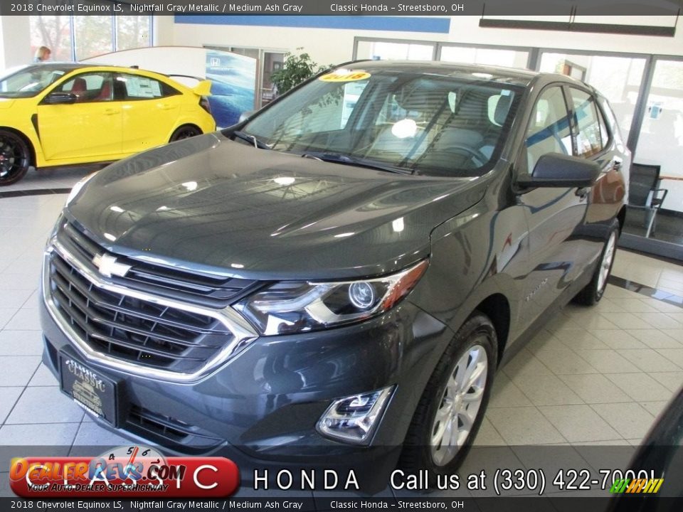 2018 Chevrolet Equinox LS Nightfall Gray Metallic / Medium Ash Gray Photo #1