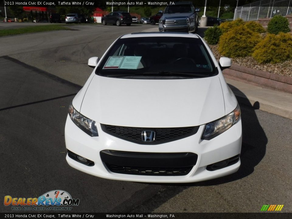 2013 Honda Civic EX Coupe Taffeta White / Gray Photo #8