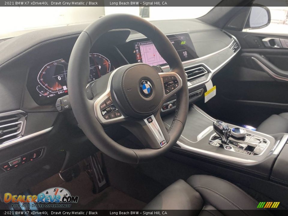 2021 BMW X7 xDrive40i Dravit Grey Metallic / Black Photo #12