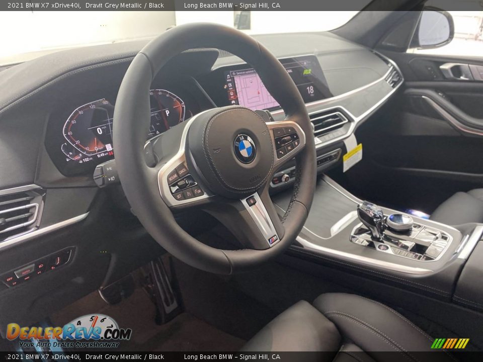 2021 BMW X7 xDrive40i Dravit Grey Metallic / Black Photo #12