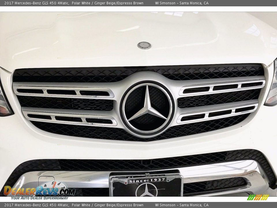 2017 Mercedes-Benz GLS 450 4Matic Polar White / Ginger Beige/Espresso Brown Photo #30
