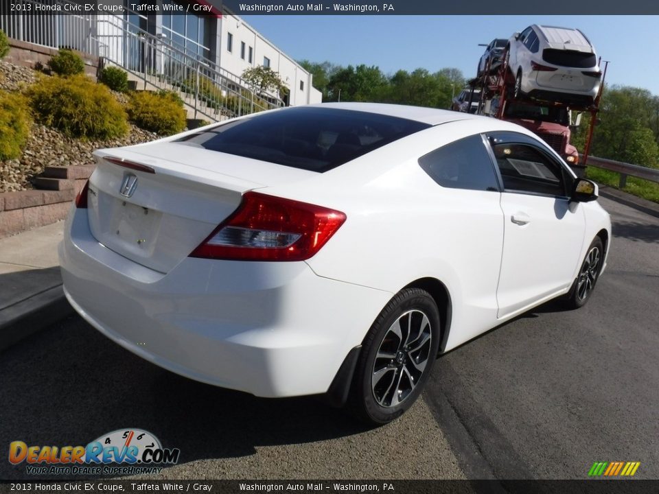 2013 Honda Civic EX Coupe Taffeta White / Gray Photo #13