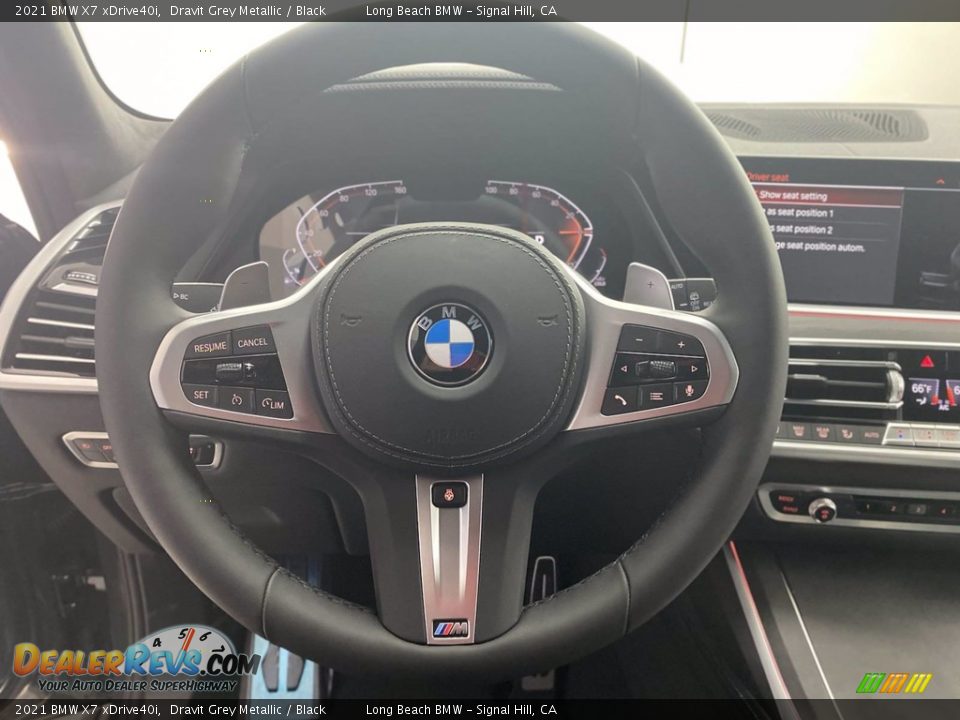 2021 BMW X7 xDrive40i Dravit Grey Metallic / Black Photo #14