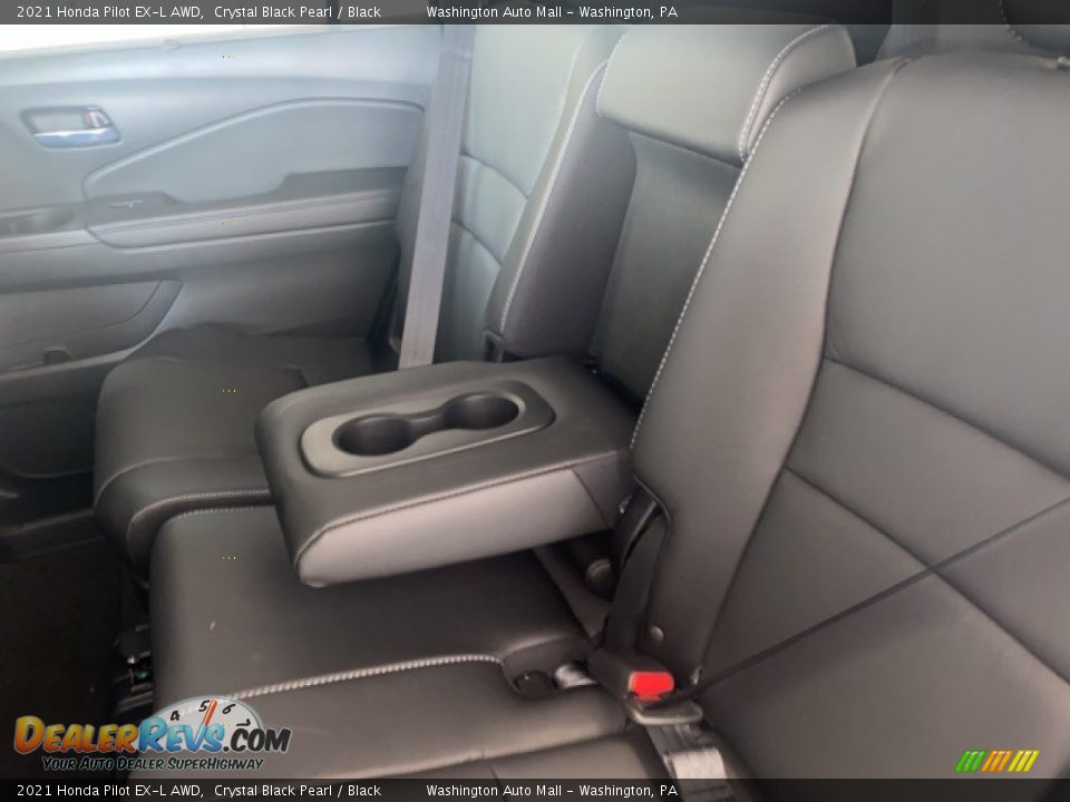 2021 Honda Pilot EX-L AWD Crystal Black Pearl / Black Photo #6