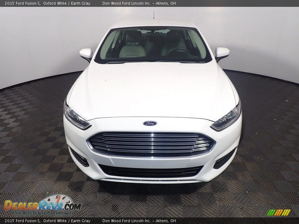 2015 Ford Fusion S Oxford White / Earth Gray Photo #5
