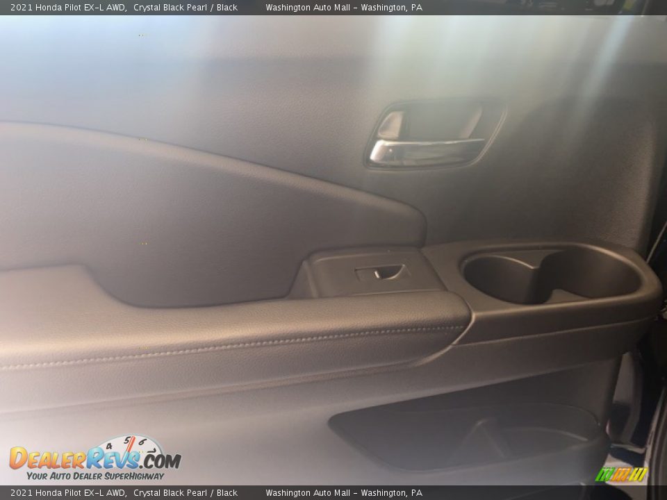 2021 Honda Pilot EX-L AWD Crystal Black Pearl / Black Photo #8